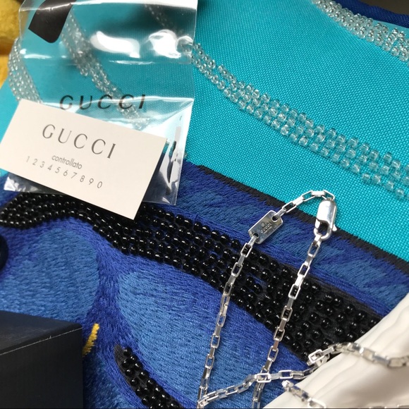 Gucci Jewelry Gucci 925 Sterling Box Necklace And Gucci Charm